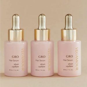 VEGAMOUR GRO Hair Serum for Thicker Visibly Longer Hair Vegan 3 pack  NEW IN BOX